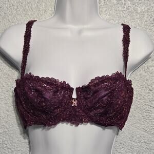 Savage X Fenty Women's Lacy Whimsigoth Fairy Underwire Bra Size 32B Witchy Sexy